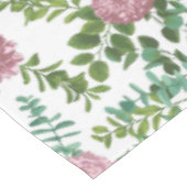 Rosa Hochzeit Blumenpastel Tischdecke (Schrägansicht)