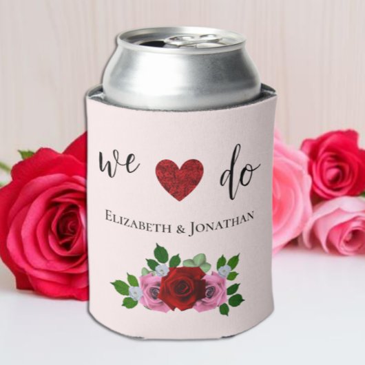 Rosa-Hochzeit Dosenkühler