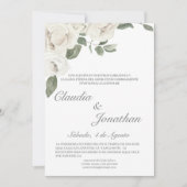 Rosa-Hochzeit Einladung (Vorderseite)