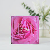 Rosa Hochzeit Einladung (Stehend Vorderseite)