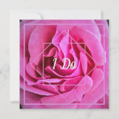 Rosa Hochzeit Einladung (Vorderseite)