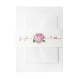 Rosa Hochzeit Einladung Bündner Bands Einladungsbanderole