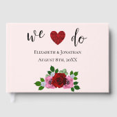 Rosa-Hochzeit Gästebuch (Vorderseite)