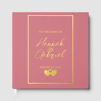 Rosa Hochzeit Gästebuch