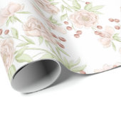 Rosa Hochzeit Geschenkpapier (Rolleneckpunkt)