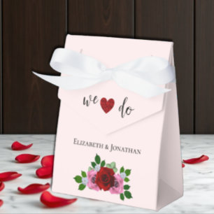 Rosa-Hochzeit Geschenkschachtel