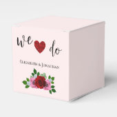 Rosa-Hochzeit Geschenkschachtel (Vorderseite)