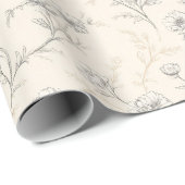 Rosa Hochzeit im Cremeton Geschenkpapier (Rolleneckpunkt)