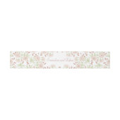Rosa Hochzeit mit rosafarbenen Rosen Einladungsbanderole (Flach)