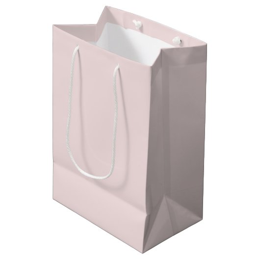Rosa Hochzeit Mittlere Geschenktüte (Vorderseite Schrägansicht)