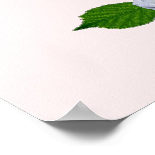 Rosa-Hochzeit Poster (Ecke)