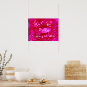 Rosa-Hochzeit Valentine-Poster Poster (Küche)