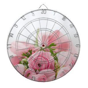 Rosa Hochzeiten Rose Dartscheibe
