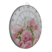 Rosa Hochzeiten Rose Dartscheibe (Vorderseite Links)