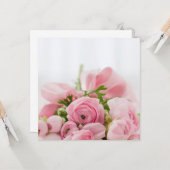 Rosa Hochzeiten Rose Karte (Vorderseite/Rückseite Beispiel)