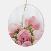 Rosa Hochzeiten Rose Keramik Ornament (Links)