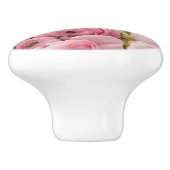 Rosa Hochzeiten Rose Keramikknauf (Seitenansicht)
