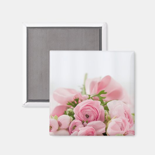 Rosa Hochzeiten Rose Magnet (Vorderseite/Rückseite)