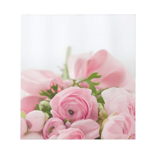 Rosa Hochzeiten Rose Notizblock (Vorderseite)