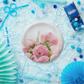 Rosa Hochzeiten Rose Pappteller (Party)