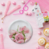 Rosa Hochzeiten Rose Pappteller (Party)