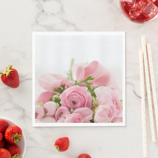 Rosa Hochzeiten Rose Serviette (Beispiel)