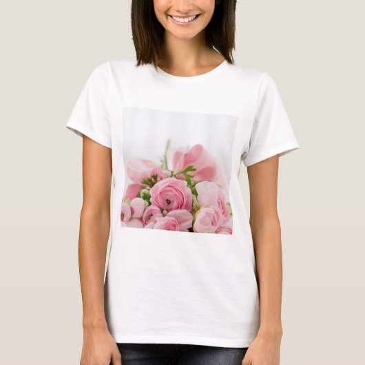 Rosa Hochzeiten Rose T-Shirt (Vorderseite)