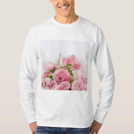 Rosa Hochzeiten Rose T-Shirt (Vorderseite)