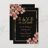 Rosa Hochzeiten - Save the Date (Vorne/Hinten)