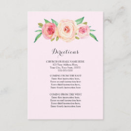 Rosa Hochzeitrichtung einfügen Begleitkarte