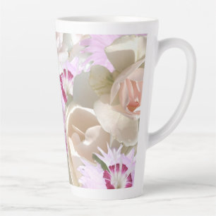Rosa Hochzeitsblumen Milchtasse
