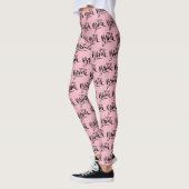 Rosa Hochzeitsbrauen Leggings zum Junggeselinnen-A (Links)