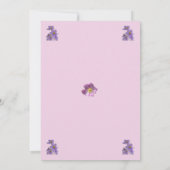 Rosa Hochzeitseinladung Einladung (Rückseite)