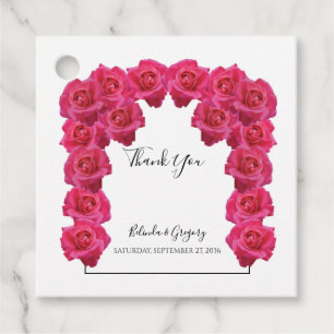 Rosa Hochzeitsgeschenk Favor Tags Geschenkanhänger