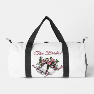 Rosa Hochzeitsglocken Die Braut Duffle Bag