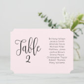 Rosa Hochzeitskarte. Moderne Blütenlandschaft Einladung (Stehend Vorderseite)