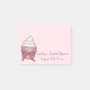 Rosa Hochzeitskuchen Brautparty Cupcake Cake Post  Post-it Klebezettel