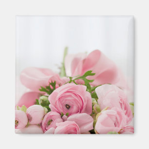 Rosa Hochzeitsrosen Magnet