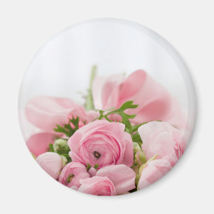 Rosa Hochzeitsrosen Magnet