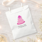 Rosa Hochzeitstorte Geschenktütchen (Ausgeschnitten)