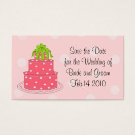 Rosa Hochzeitstorte Save the Date