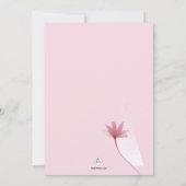 Rosa hohe Einladung (Rückseite)