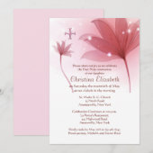 Rosa hohe Einladung (Vorne/Hinten)