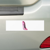 Rosa hohe Fersen-Schuh-Kunst-Autoaufkleber Autoaufkleber (Auf Auto)