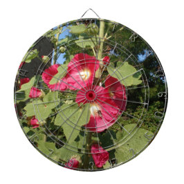 Rosa Hollyhock Dartscheibe