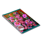 Rosa Hollyhock-Garten-Geschenke durch Sharles Notizblock (Rechte Seite)