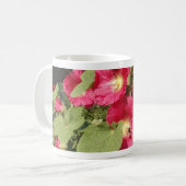 Rosa Hollyhock Kaffeetasse (Vorderseite Links)