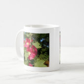 Rosa Hollyhock Kaffeetasse (Vorderseite Links)