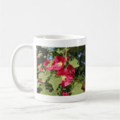 Rosa Hollyhock Kaffeetasse (Links)