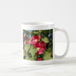 Rosa Hollyhock Kaffeetasse